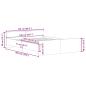 Preview: Bettgestell ohne Matratze Altholz-Optik 150x200cm Holzwerkstoff