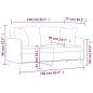 Preview: 2-Sitzer-Sofa mit Zierkissen Hellgrau 140 cm Stoff