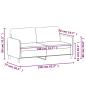 Preview: 2-Sitzer-Sofa Hellgelb 140 cm Stoff