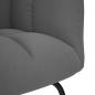 Preview: Schaukelsessel mit Hocker Dunkelgrau Stoff