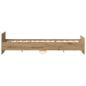 Preview: Bettgestell ohne Matratze Artisan-Eiche 180x200cm Holzwerkstoff