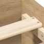 Preview: Bettgestell ohne Matratze Artisan-Eiche 120x200cm Holzwerkstoff