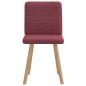 Preview: Esszimmerstühle 2 Stk. Weinrot Stoff