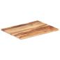 Preview: Tischplatte Massivholz Palisander 25-27 mm 70×80 cm