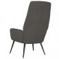 Preview: Relaxsessel Dunkelgrau Wildleder-Optik