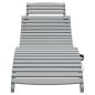 Preview: Sonnenliegen 2 Stk. Grau 184x55x64 cm Massivholz Akazie