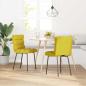 Preview: Esszimmerstühle 2 Stk. Gelb Samt
