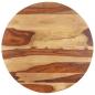 Preview: Tischplatte Massivholz Palisander Rund 25-27 mm 60 cm