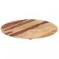 Preview: Tischplatte Massivholz Palisander Rund 25-27 mm 60 cm