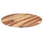 Preview: Tischplatte Massivholz Palisander Rund 25-27 mm 60 cm