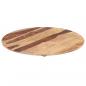 Preview: Tischplatte Massivholz Palisander Rund 25-27 mm 60 cm
