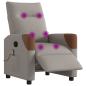 Preview: Massagesessel Elektrisch Taupe Stoff