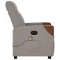 Preview: Massagesessel Elektrisch Taupe Stoff
