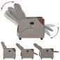 Preview: Massagesessel Elektrisch Taupe Stoff