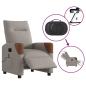 Preview: Massagesessel Elektrisch Taupe Stoff