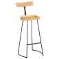 Preview: Barhocker 2 Stk. 49x43x103 cm Mango Massivholz