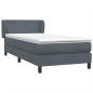 Preview: Boxspringbett mit Matratze Dunkelgrau 80x210 cm Samt