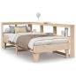 Preview: Massivholzbett mit Regal ohne Matratze 100x200 cm Kiefer