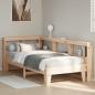 Preview: Massivholzbett mit Regal ohne Matratze 100x200 cm Kiefer