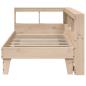 Preview: Massivholzbett mit Regal ohne Matratze 100x200 cm Kiefer