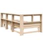 Preview: Massivholzbett mit Regal ohne Matratze 100x200 cm Kiefer