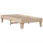 Preview: Massivholzbett mit Regal ohne Matratze 100x200 cm Kiefer