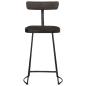 Preview: Barhocker 2 Stk. Schwarz 49x43x88 cm Mango Massivholz