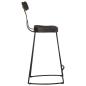 Preview: Barhocker 2 Stk. Schwarz 49x43x88 cm Mango Massivholz