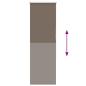 Preview: Verdunkelungsrollo Kaffeebraun 60x175cm Stoffbreite 55,7 cm