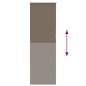 Preview: Verdunkelungsrollo Kaffeebraun 50x150cm Stoffbreite 45,7 cm