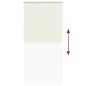 Preview: Verdunkelungsrollo Cremeweiß 95x230cm Stoffbreite 90,7 cm