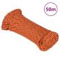 Preview: Bootsseil Orange 5 mm 50 m Polypropylen