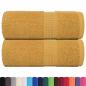 Preview: Gästetücher 2 Stk. Golden 30x50 cm 360 g/m² 100% Baumwolle
