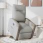 Preview: Relaxsessel mit Aufstehhilfe Wolkengrau Stoff
