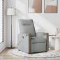 Preview: ARDEBO.de - Massagesessel Hellgrau Stoff
