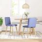 Preview: Esszimmerstühle 2 Stk. Jeansblau Stoff