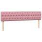 Preview: Boxspringbett mit Matratze Rosa 180x210 cm Samt