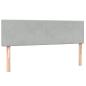 Preview: Boxspringbett mit Matratze Hellgrau 160x220 cm Samt