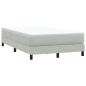 Preview: Boxspringbett mit Matratze Hellgrau 120x210 cm Samt