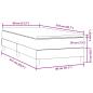Preview: Boxspringbett mit Matratze Dunkelblau 80x210 cm Samt