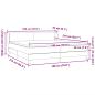Preview: Boxspringbett mit Matratzen Rosa 180x210 cm Samt