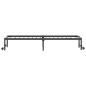 Preview: Bettgestell ohne Matratze Klappbar Schwarz 80x200 cm Stahl