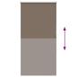 Preview: Verdunkelungsrollo Kaffeebraun 65x175cm Stoffbreite 60,7 cm