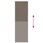 Preview: Verdunkelungsrollo Kaffeebraun 55x130cm Stoffbreite 50,7 cm