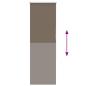 Preview: Verdunkelungsrollo Kaffeebraun 45x130cm Stoffbreite 40,7 cm