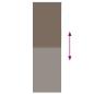 Preview: Verdunkelungsrollo Kaffeebraun 65x230 cm Stoffbreite 60,7 cm