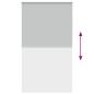 Preview: Verdunkelungsrollo Hellgrau 140x230cm Stoffbreite 136,6cm