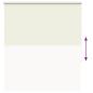 Preview: Verdunkelungsrollo Cremeweiß 140x150cm Stoffbreite 136,6cm
