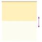 Preview: Verdunkelungsrollo Gelb 120x175cm Stoffbreite 116,6cm Polyester