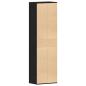 Preview: Schuhschrank Schwarz Eichen-Optik 54x34x183 cm Holzwerkstoff